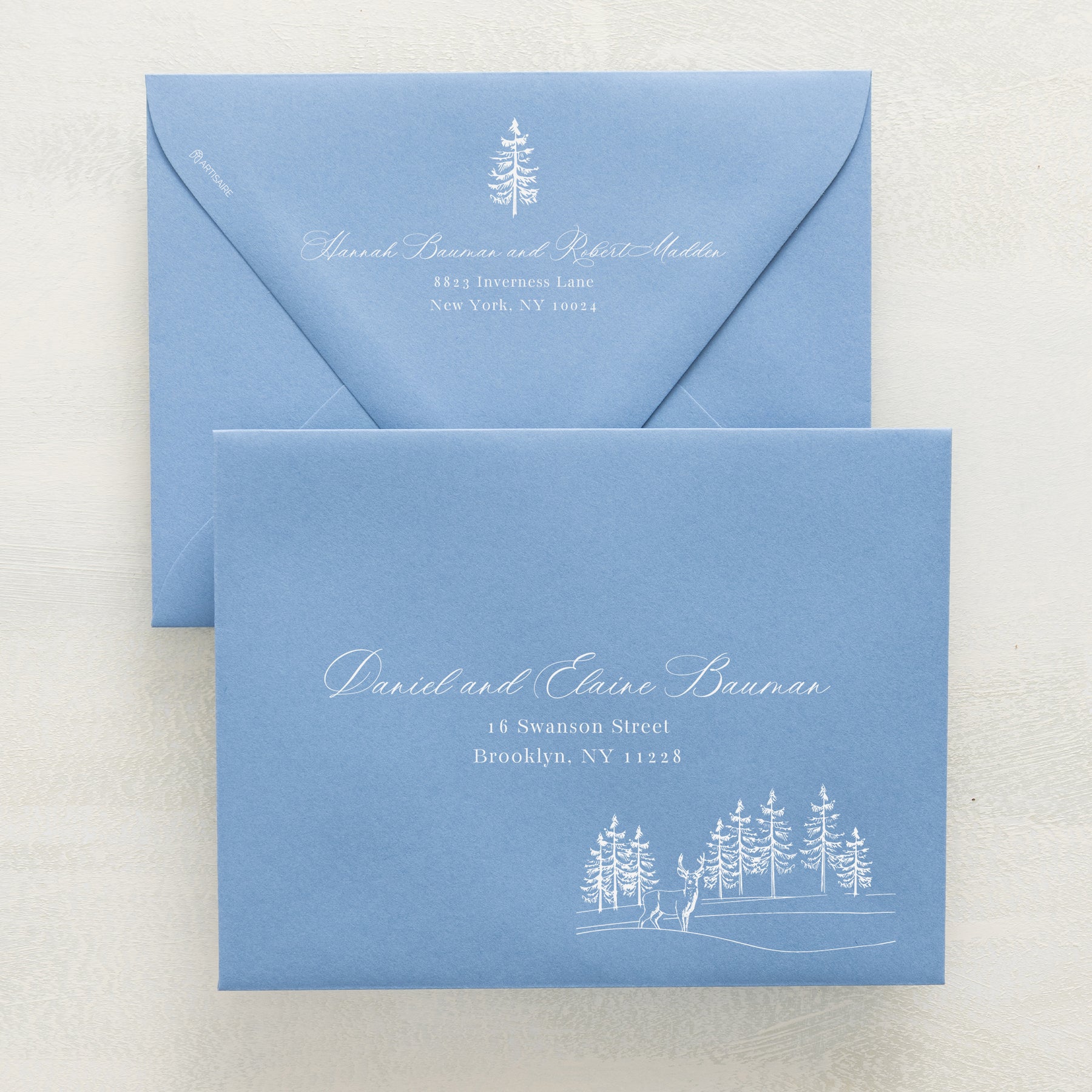 Winter Hideaway Addressed Envelopes