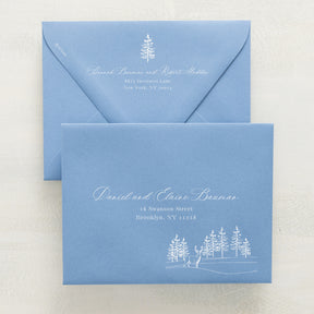 Winter Hideaway Addressed Envelopes