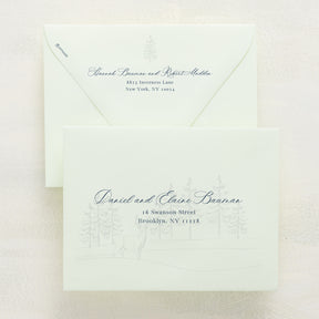 Winter Hideaway Addressed Envelopes