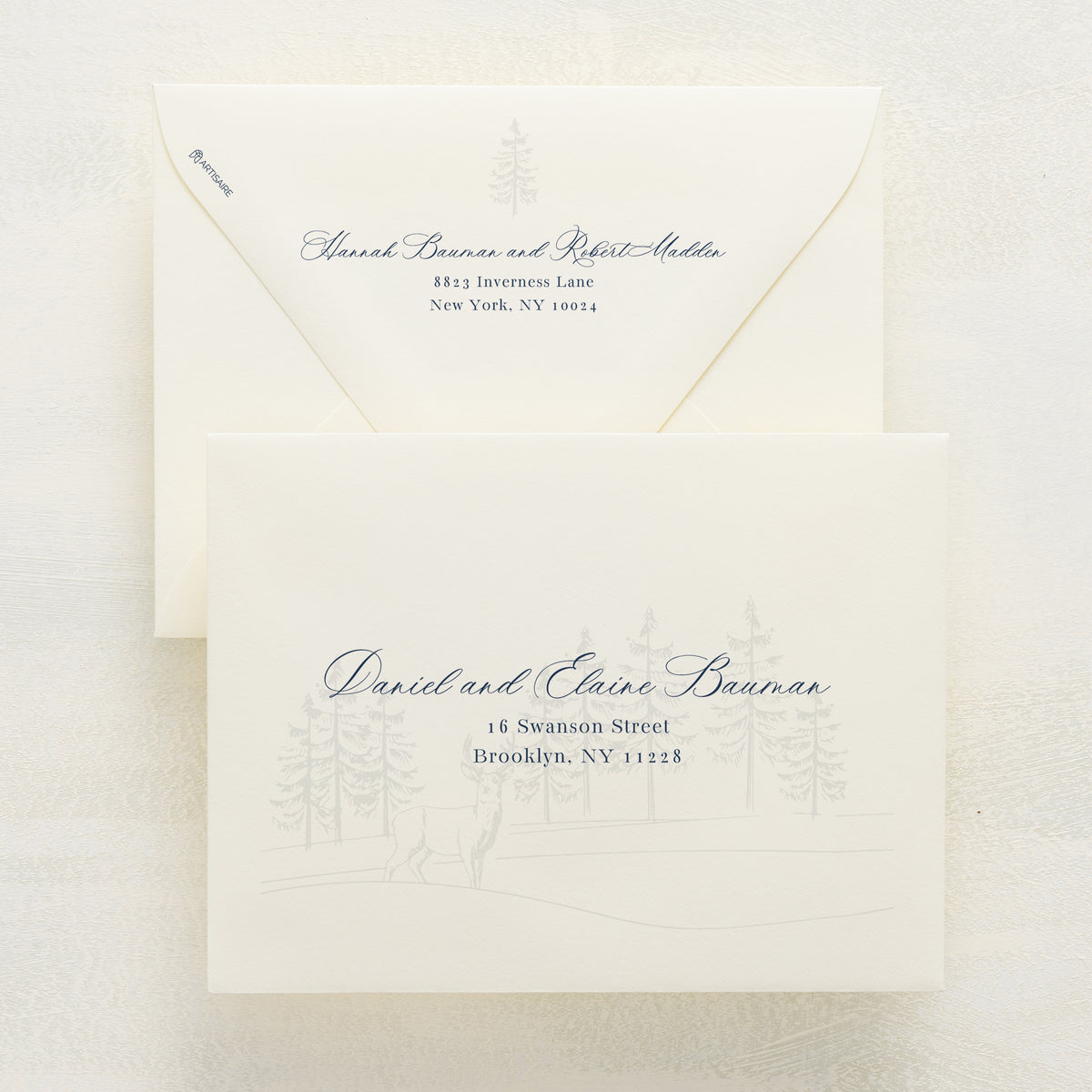 Winter Hideaway Addressed Envelopes