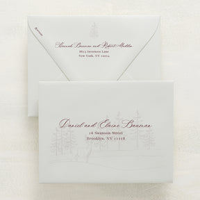 Winter Hideaway Addressed Envelopes