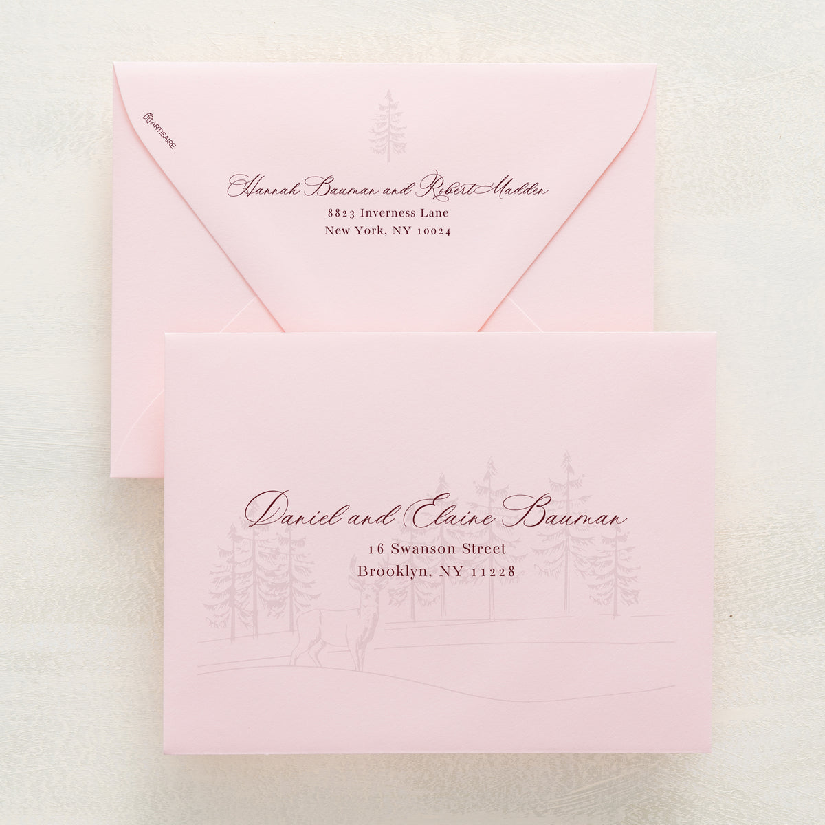 Winter Hideaway Addressed Envelopes