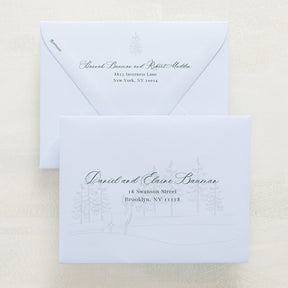 Winter Hideaway Addressed Envelopes