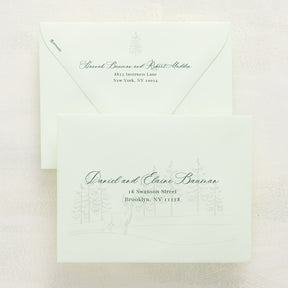 Winter Hideaway Addressed Envelopes