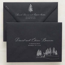 Winter Hideaway Addressed Envelopes