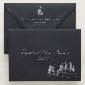 Winter Hideaway Addressed Envelopes