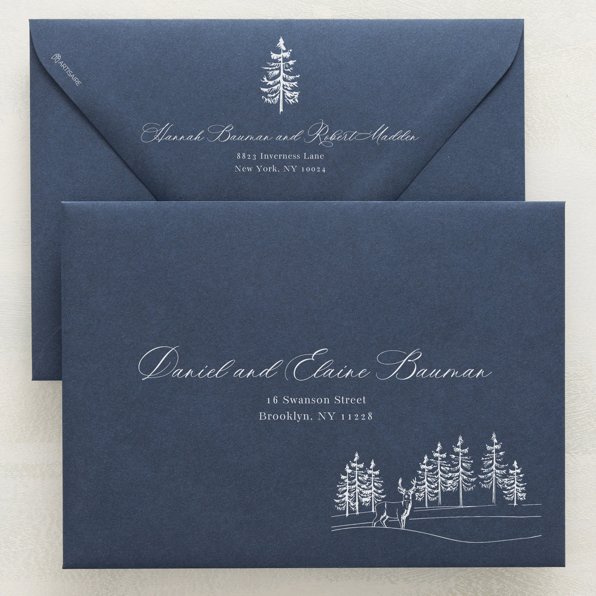 Winter Hideaway Addressed Envelopes