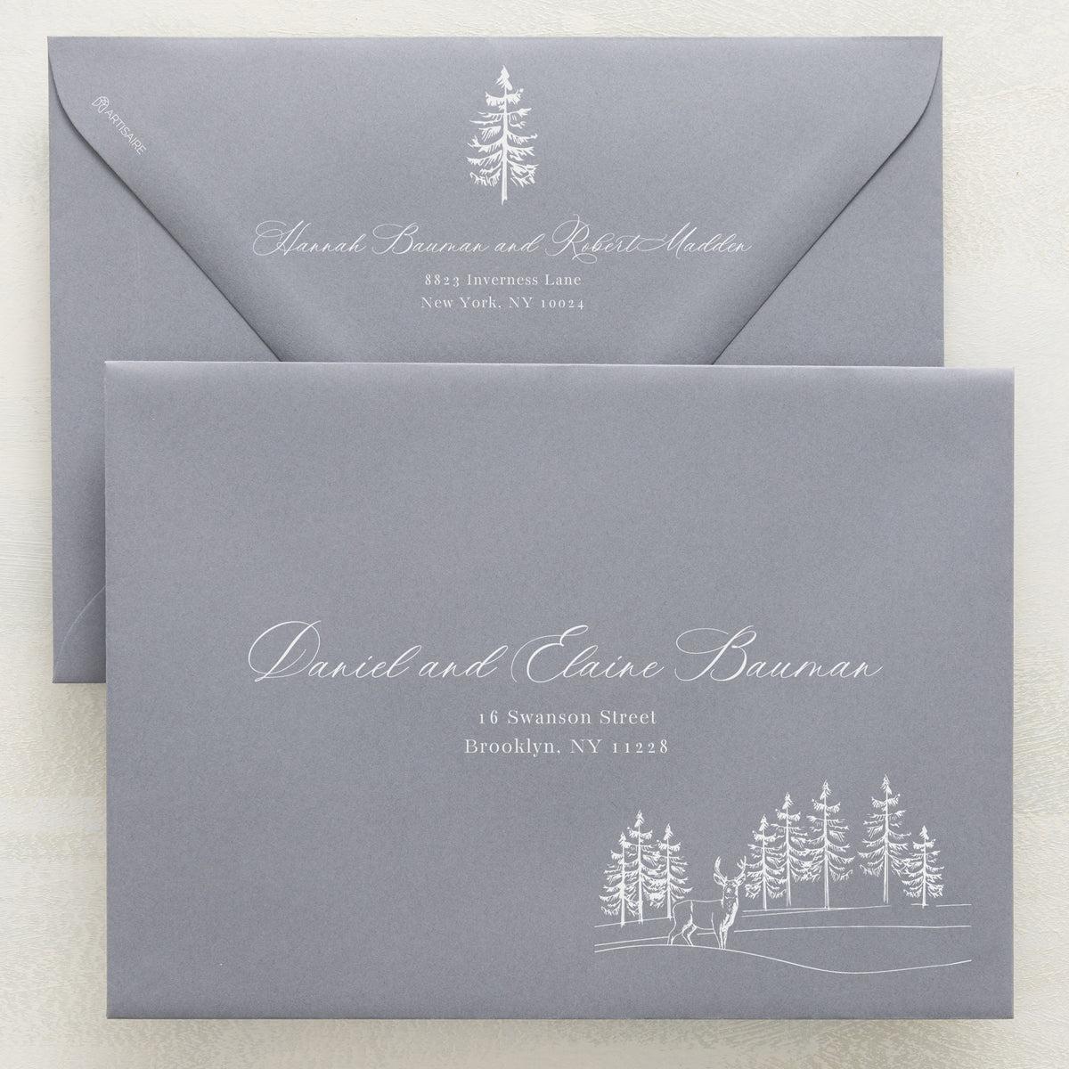 Winter Hideaway Addressed Envelopes