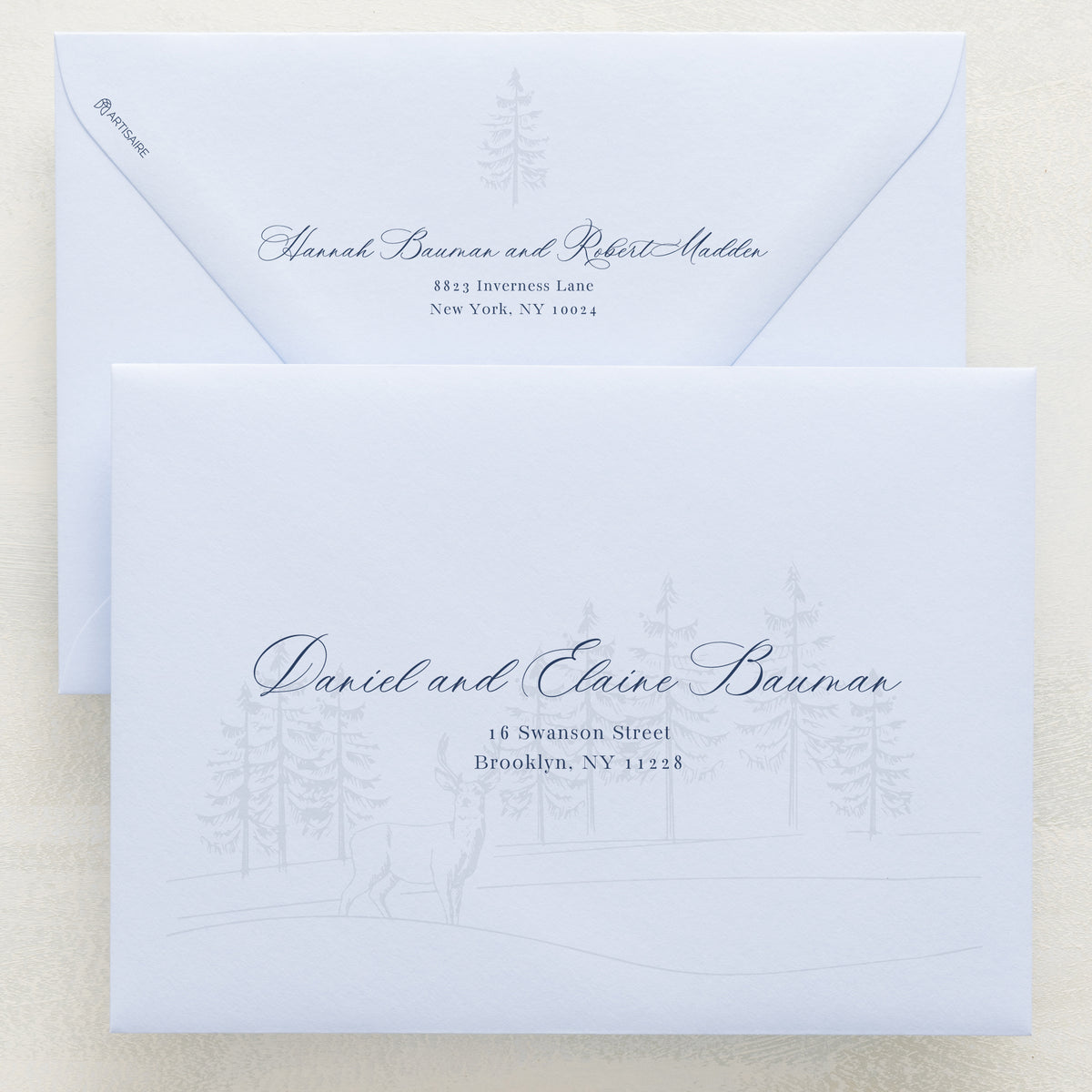 Winter Hideaway Addressed Envelopes