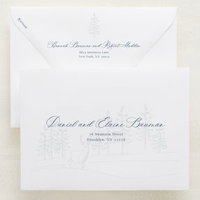 Winter Hideaway Addressed Envelopes