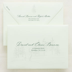 Winter Hideaway Addressed Envelopes