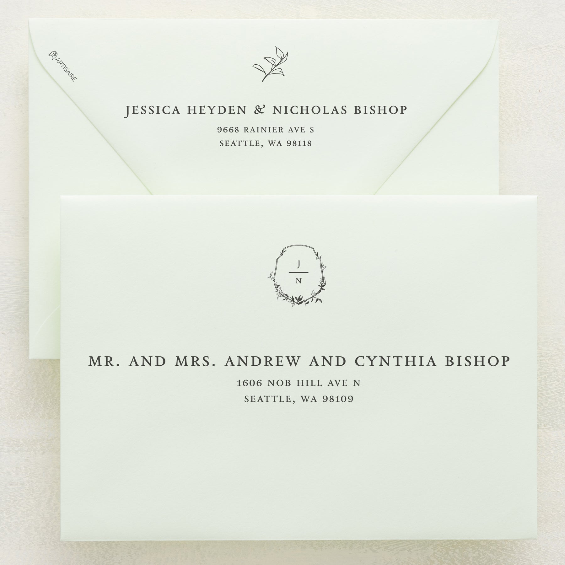 Monarch Addressed Envelopes