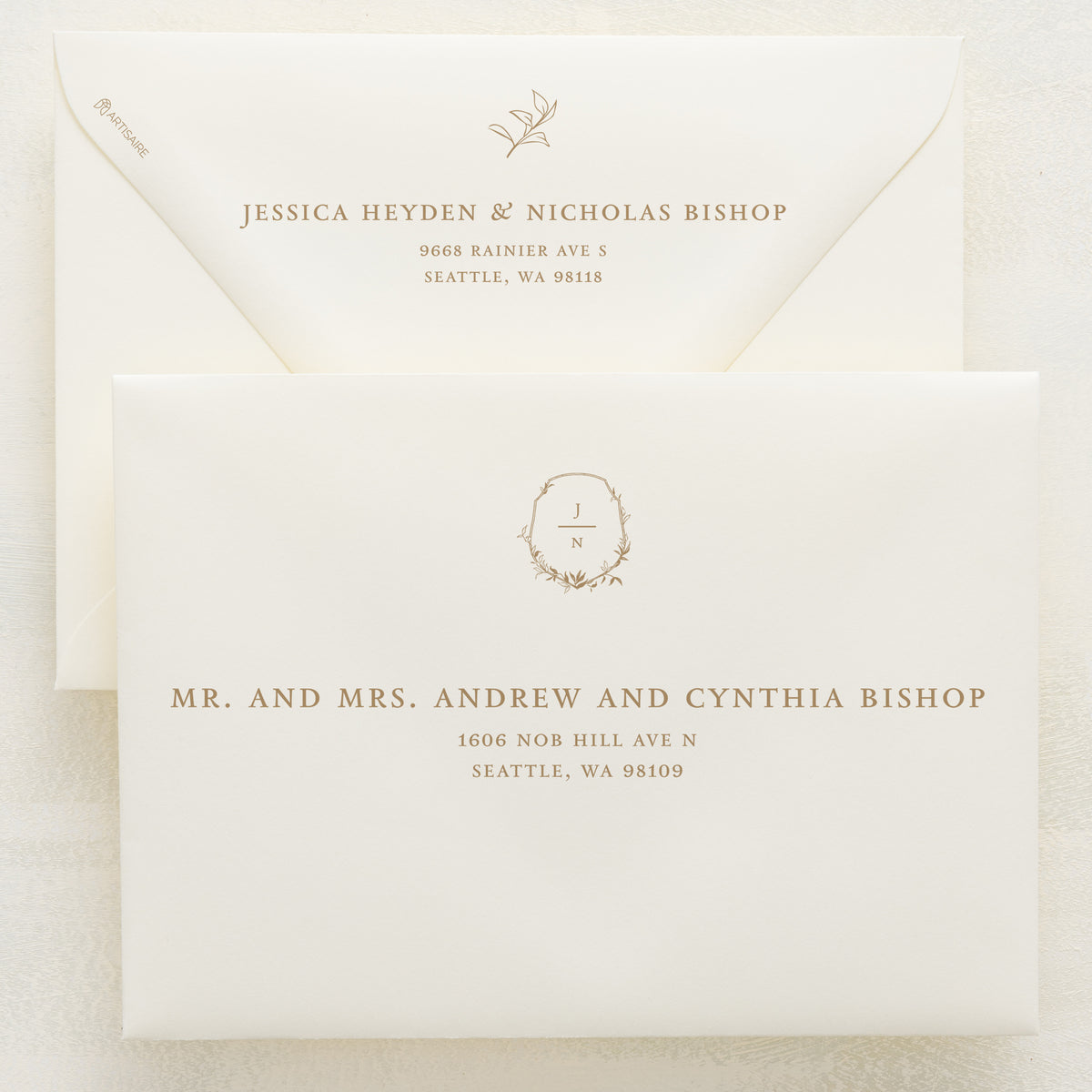 Monarch Addressed Envelopes