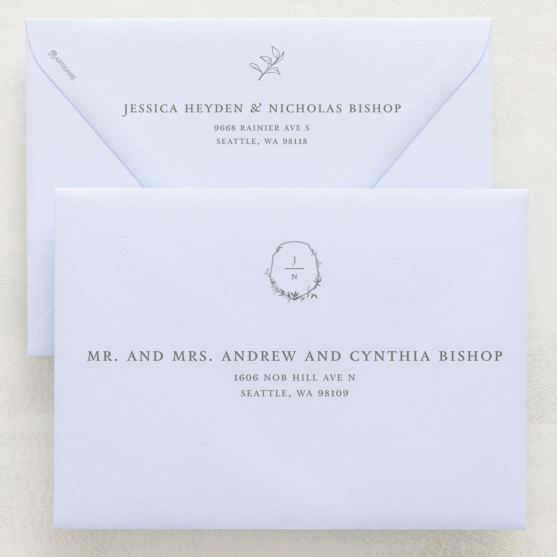 Monarch Addressed Envelopes