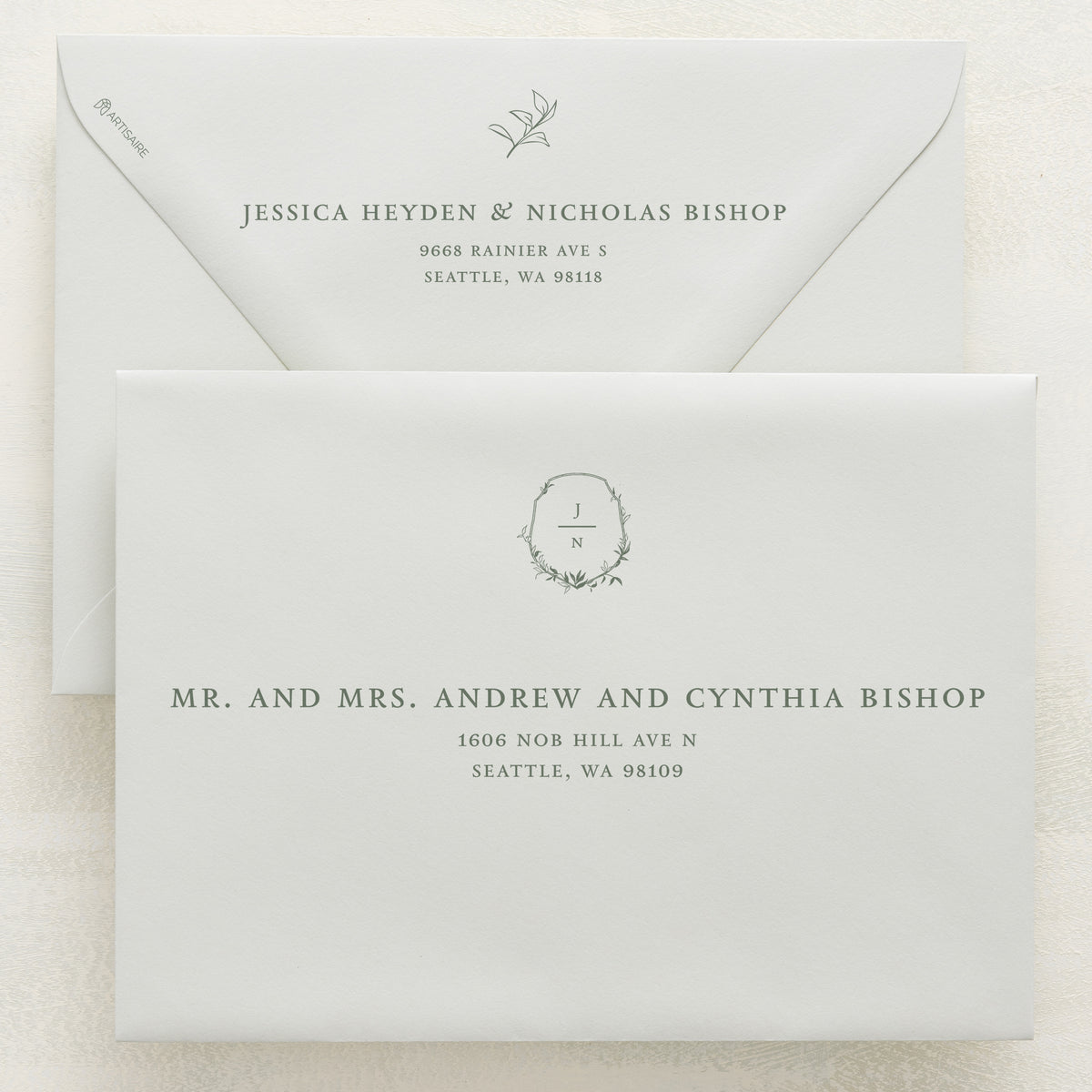 Monarch Addressed Envelopes