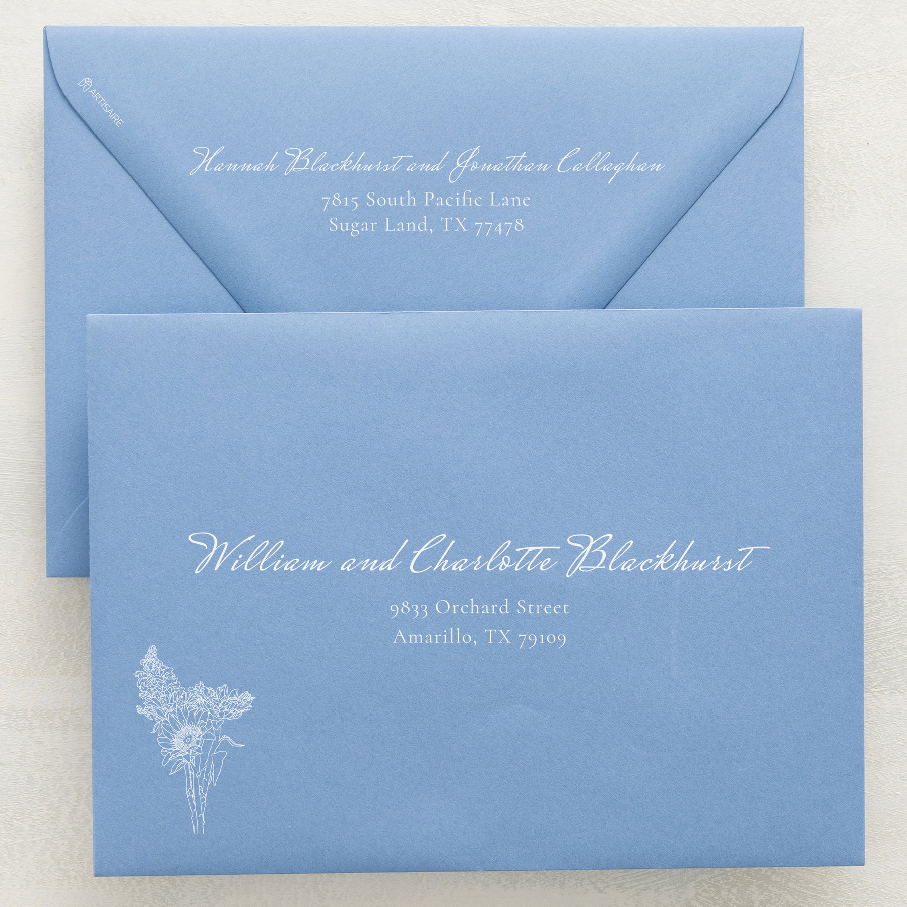 (Sample) Midsummer Addressed Envelopes