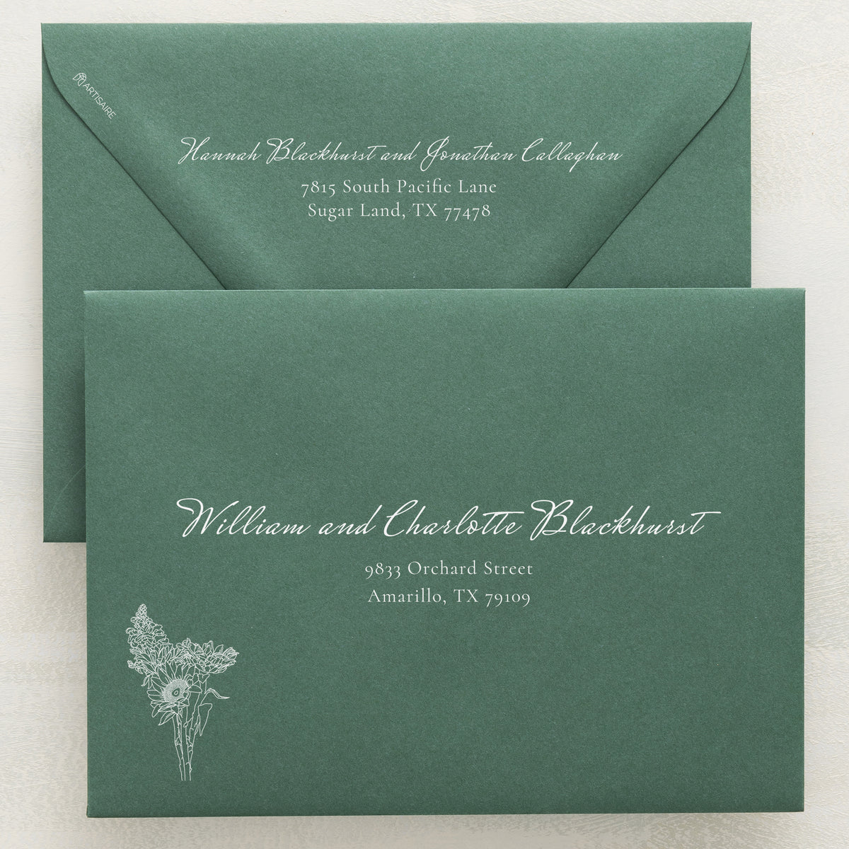 Midsummer Addressed Envelopes