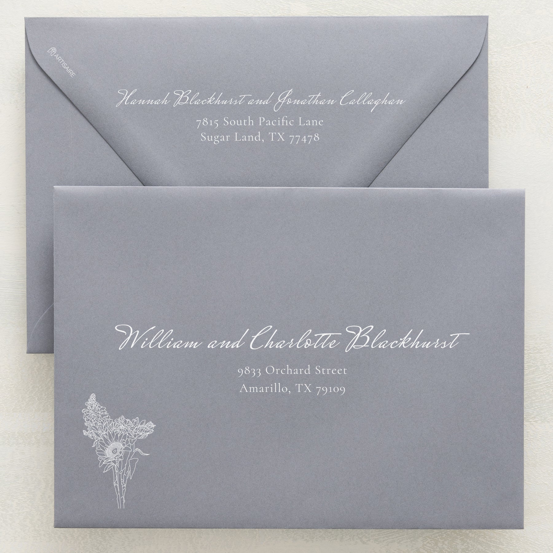 (Sample) Midsummer Addressed Envelopes