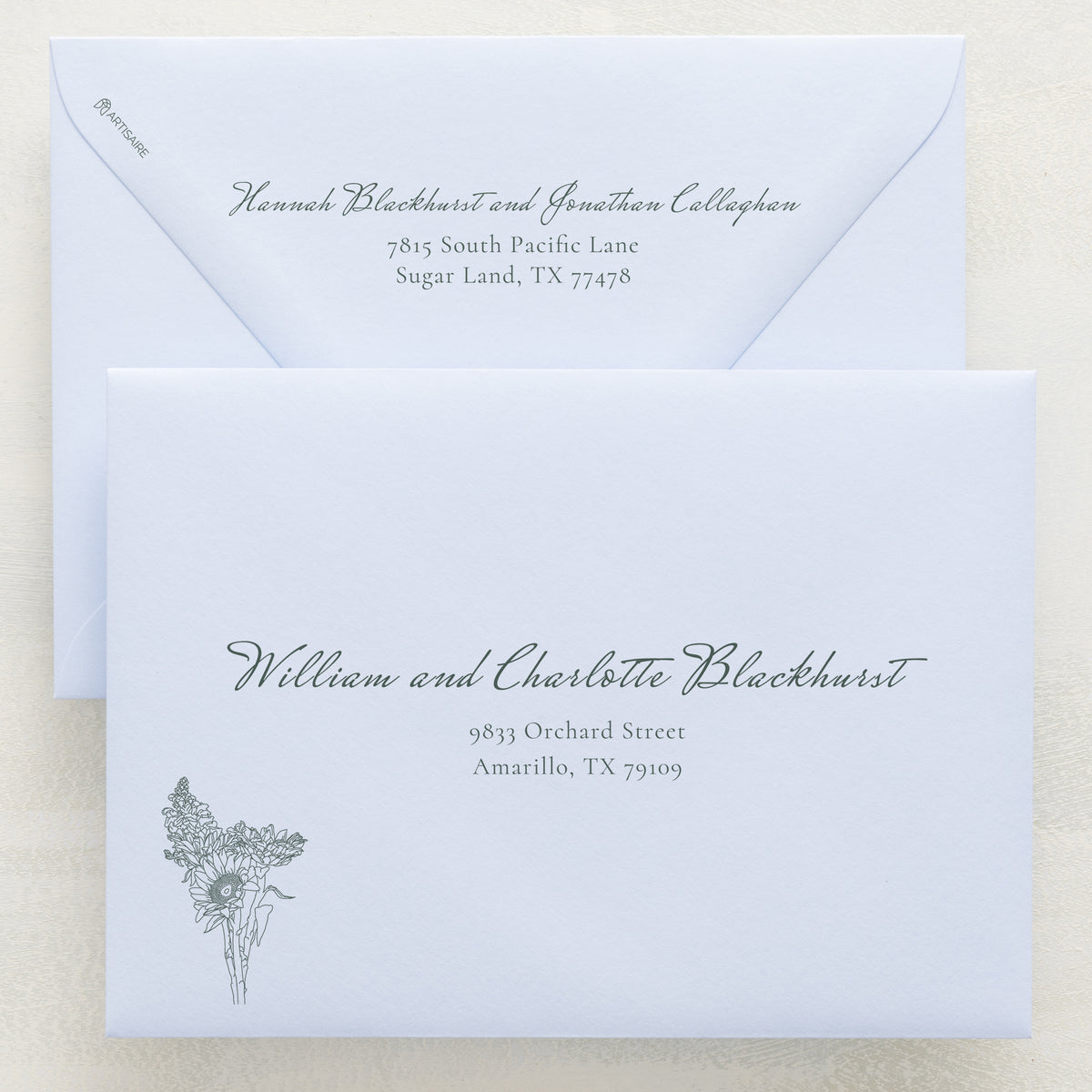 Midsummer Addressed Envelopes