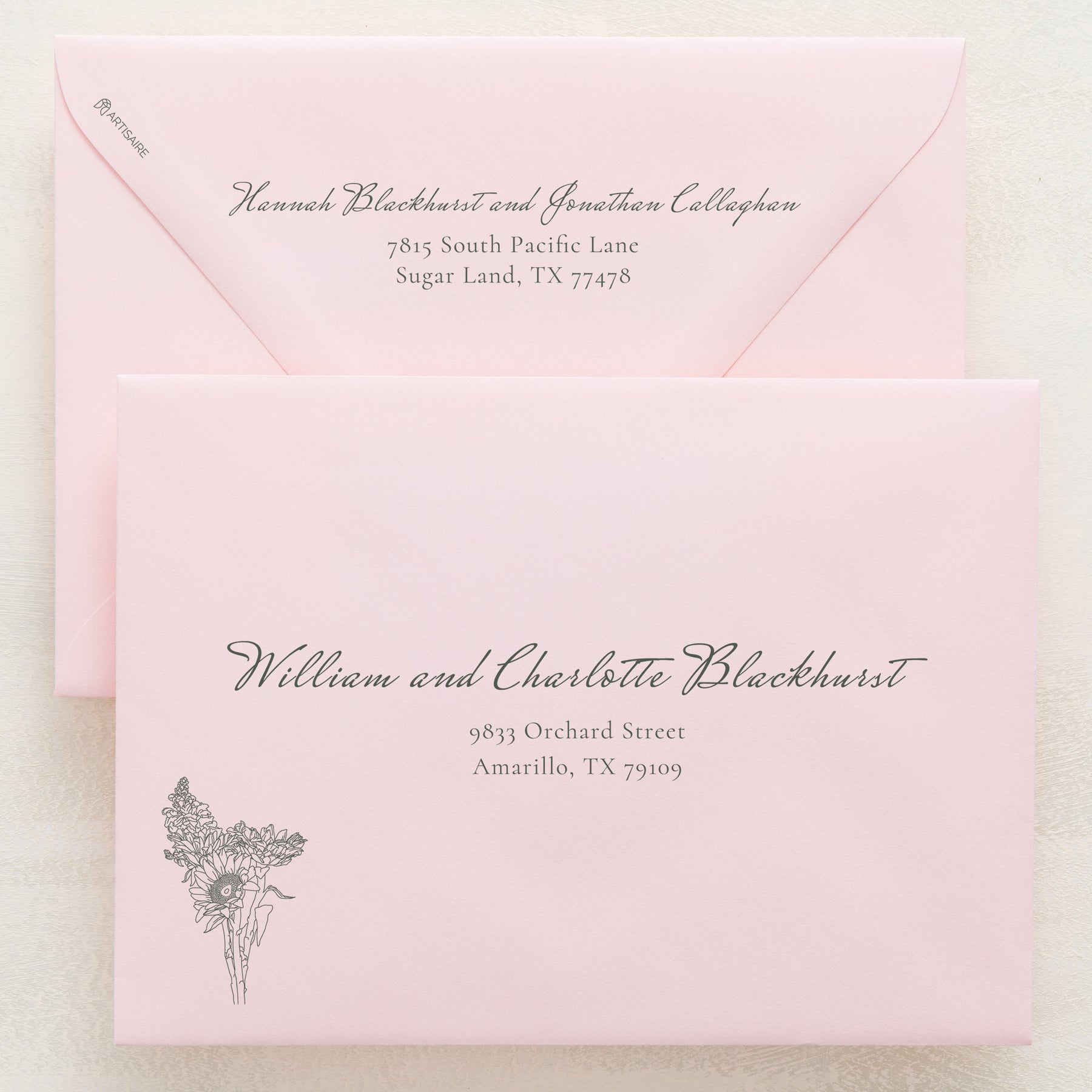 Midsummer Addressed Envelopes