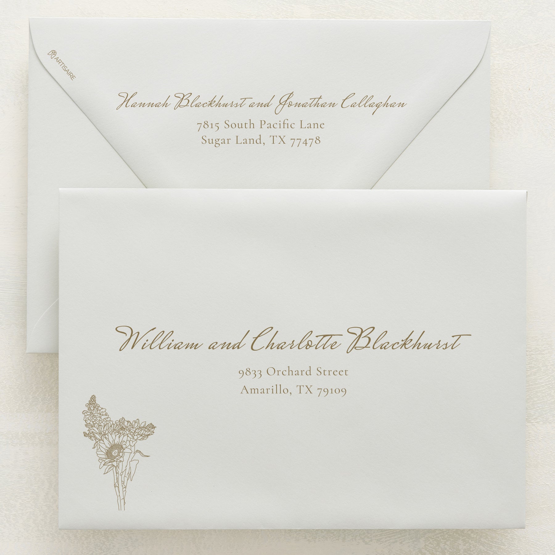 (Sample) Midsummer Addressed Envelopes