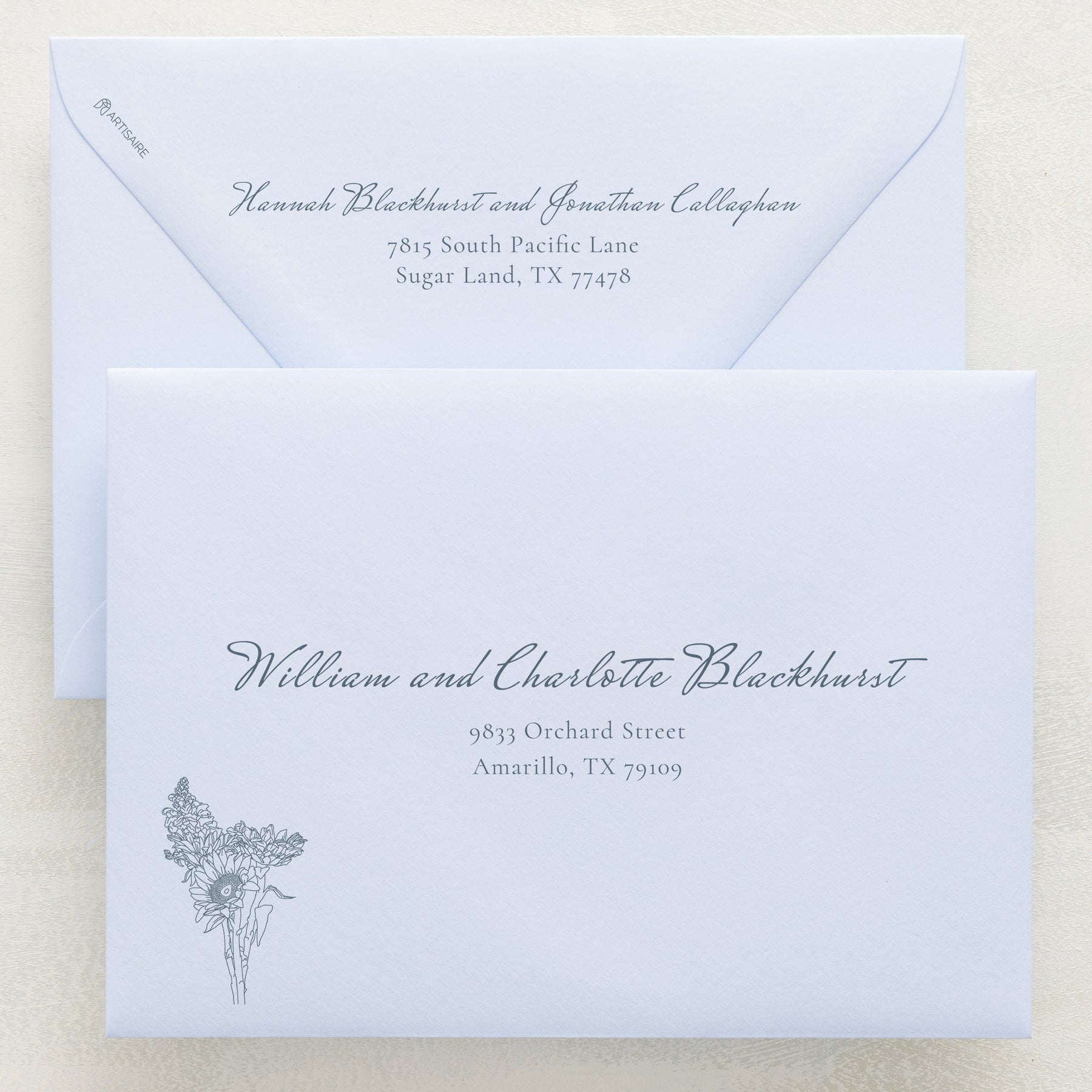 (Sample) Midsummer Addressed Envelopes