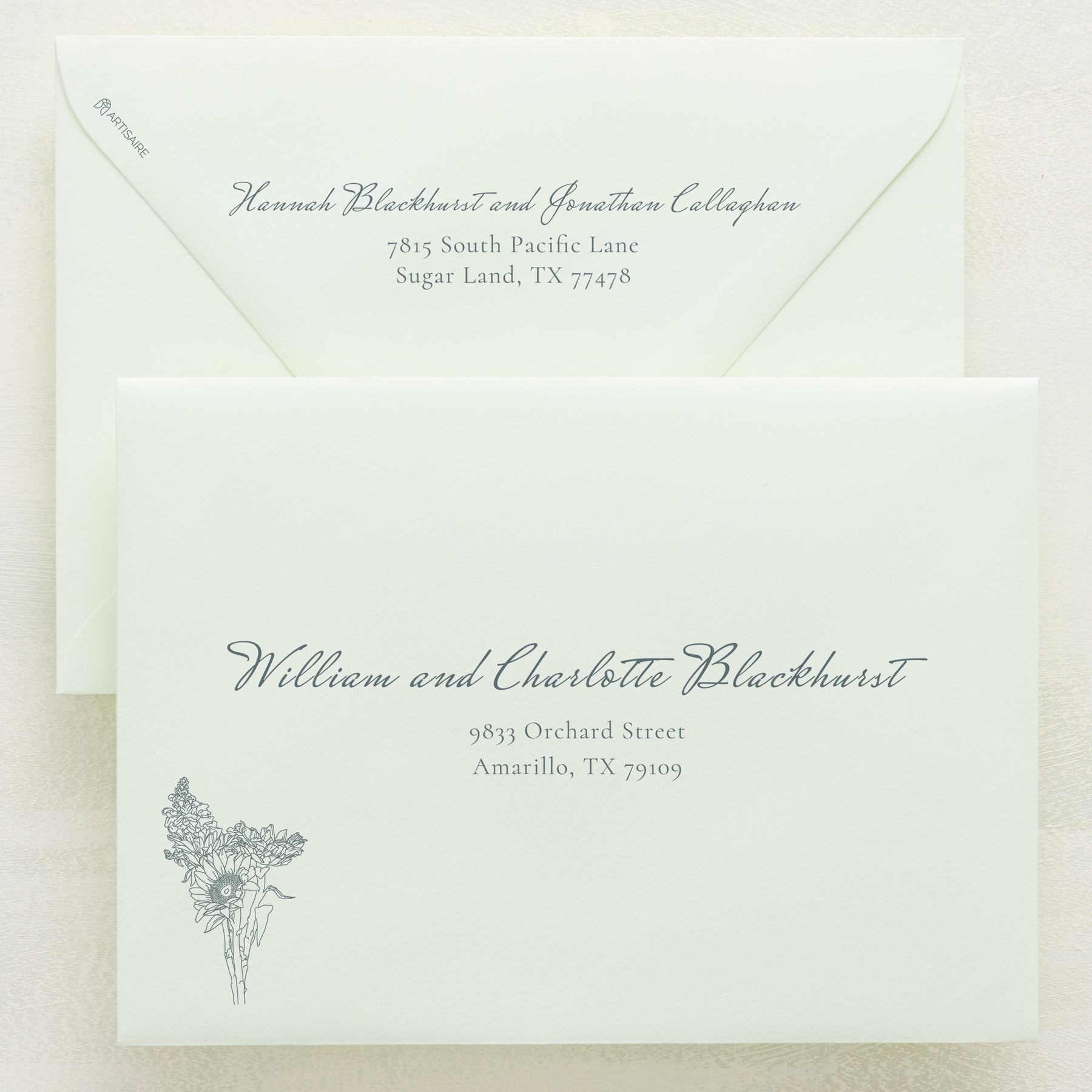 (Sample) Midsummer Addressed Envelopes