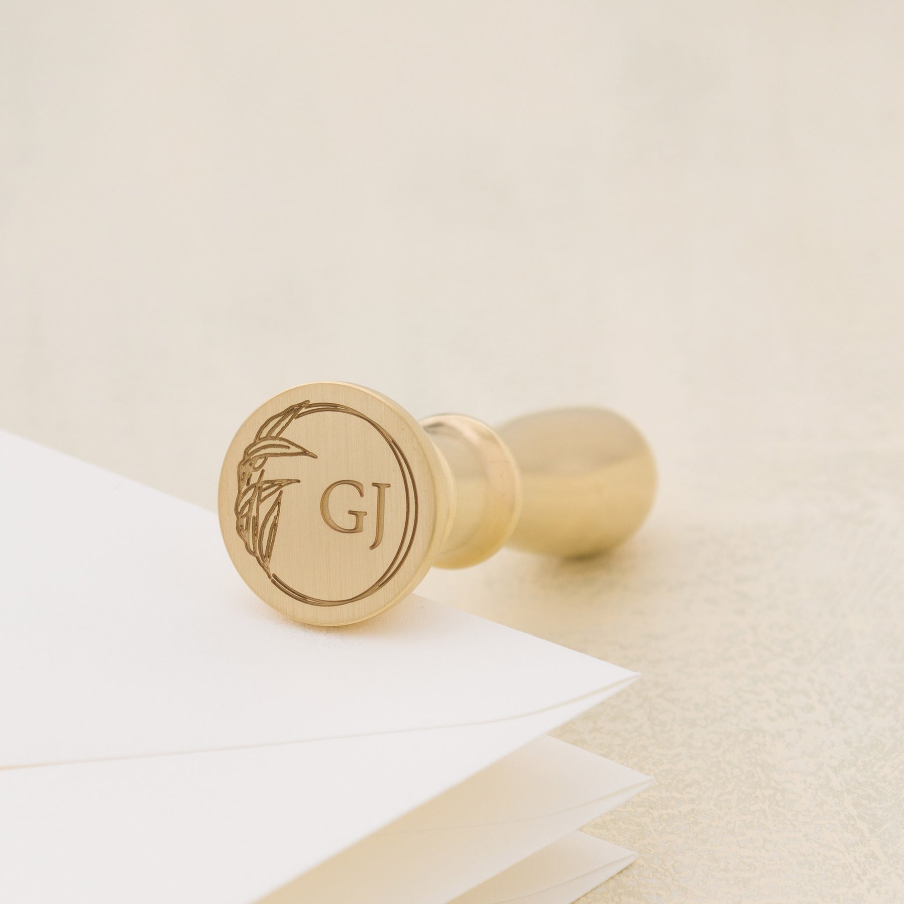 Full Bloom Monogram Wax Stamp