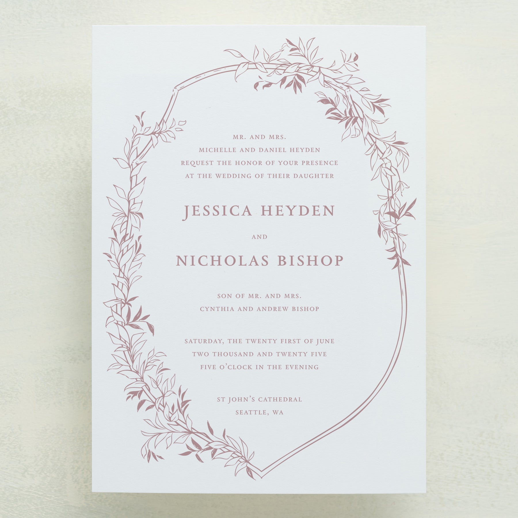 (Sample) Monarch Wedding Invitations