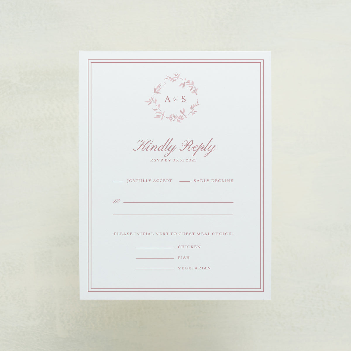 Enchantment RSVP Cards