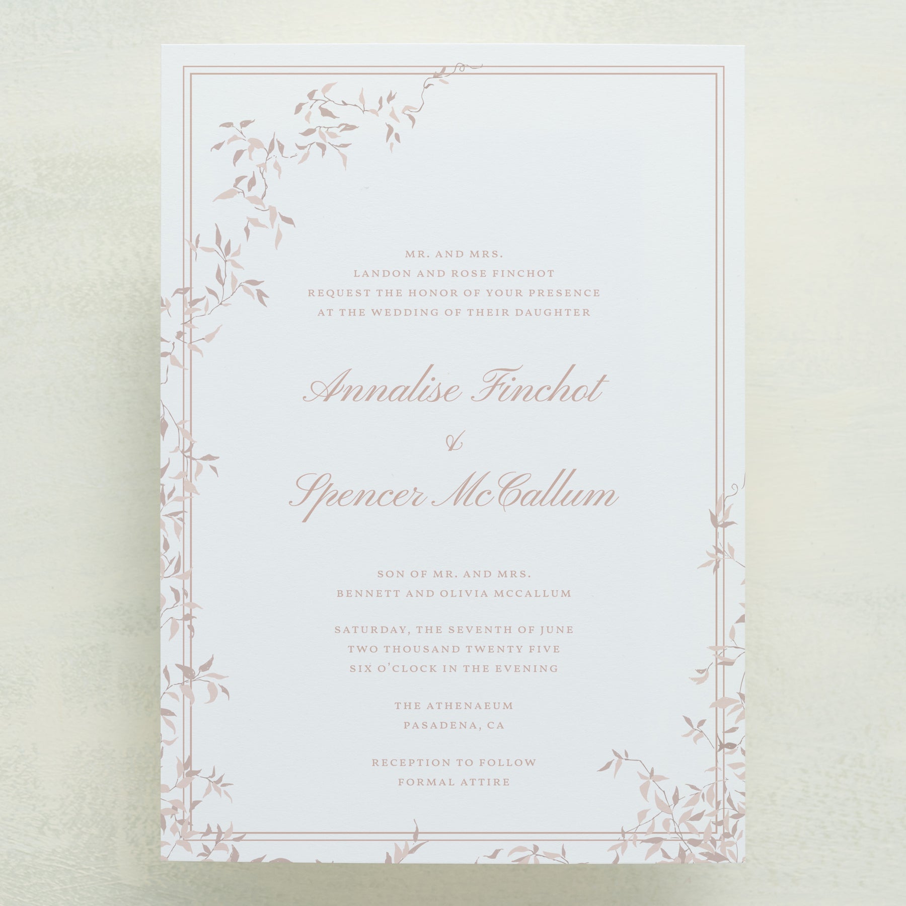 (Sample) Enchantment Wedding Invitations