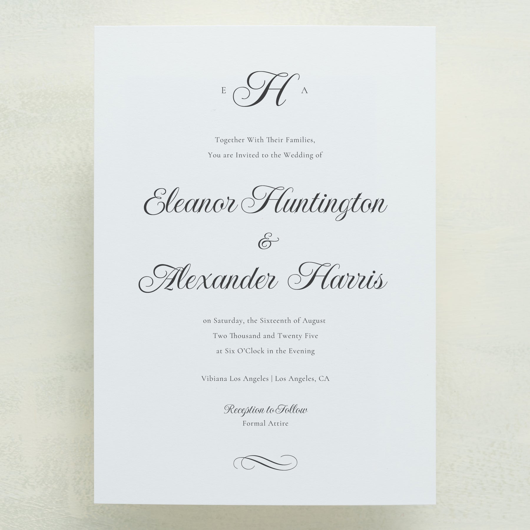 (Sample) Monroe Wedding Invitations