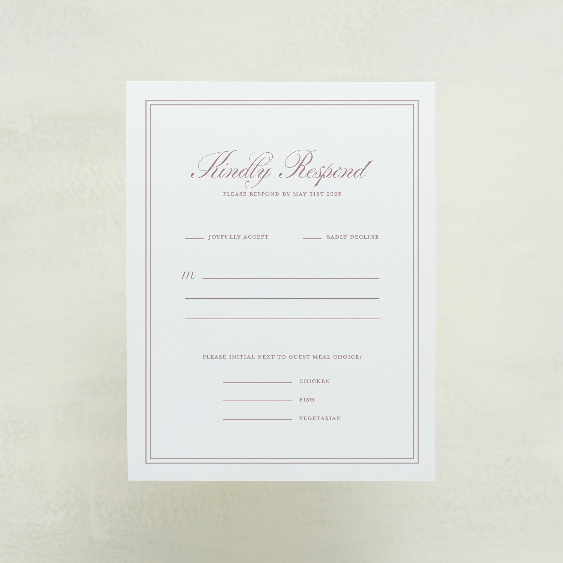 Maison RSVP Cards