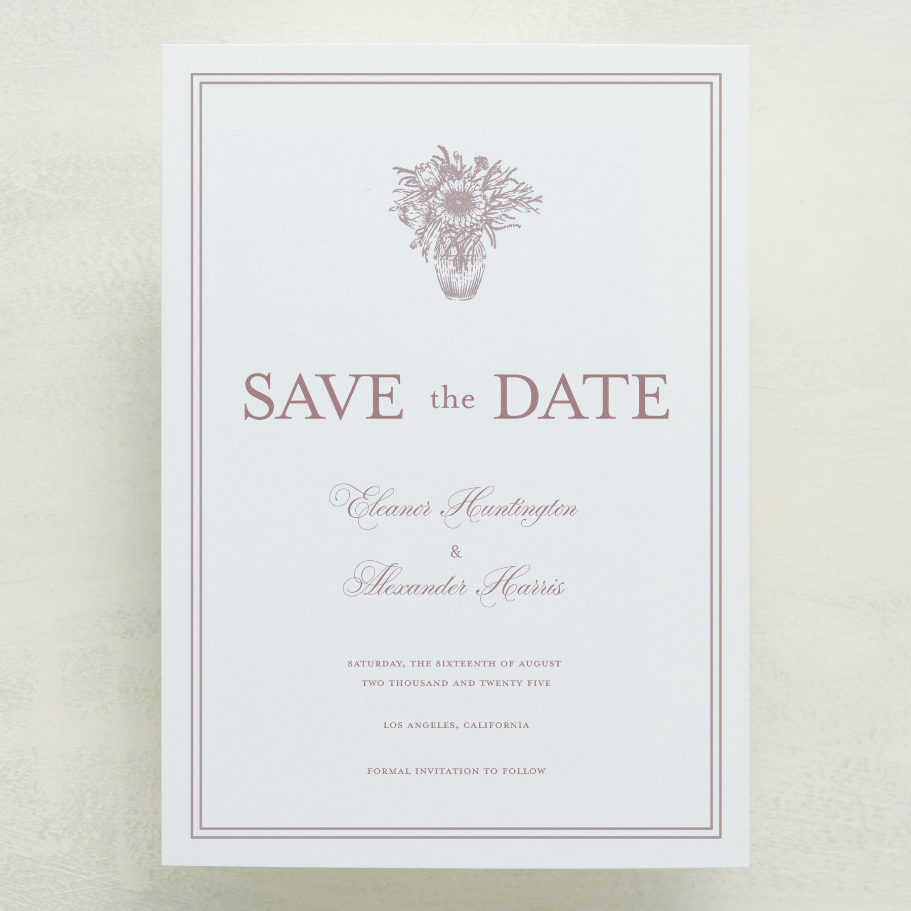 (Sample) Maison Save The Date