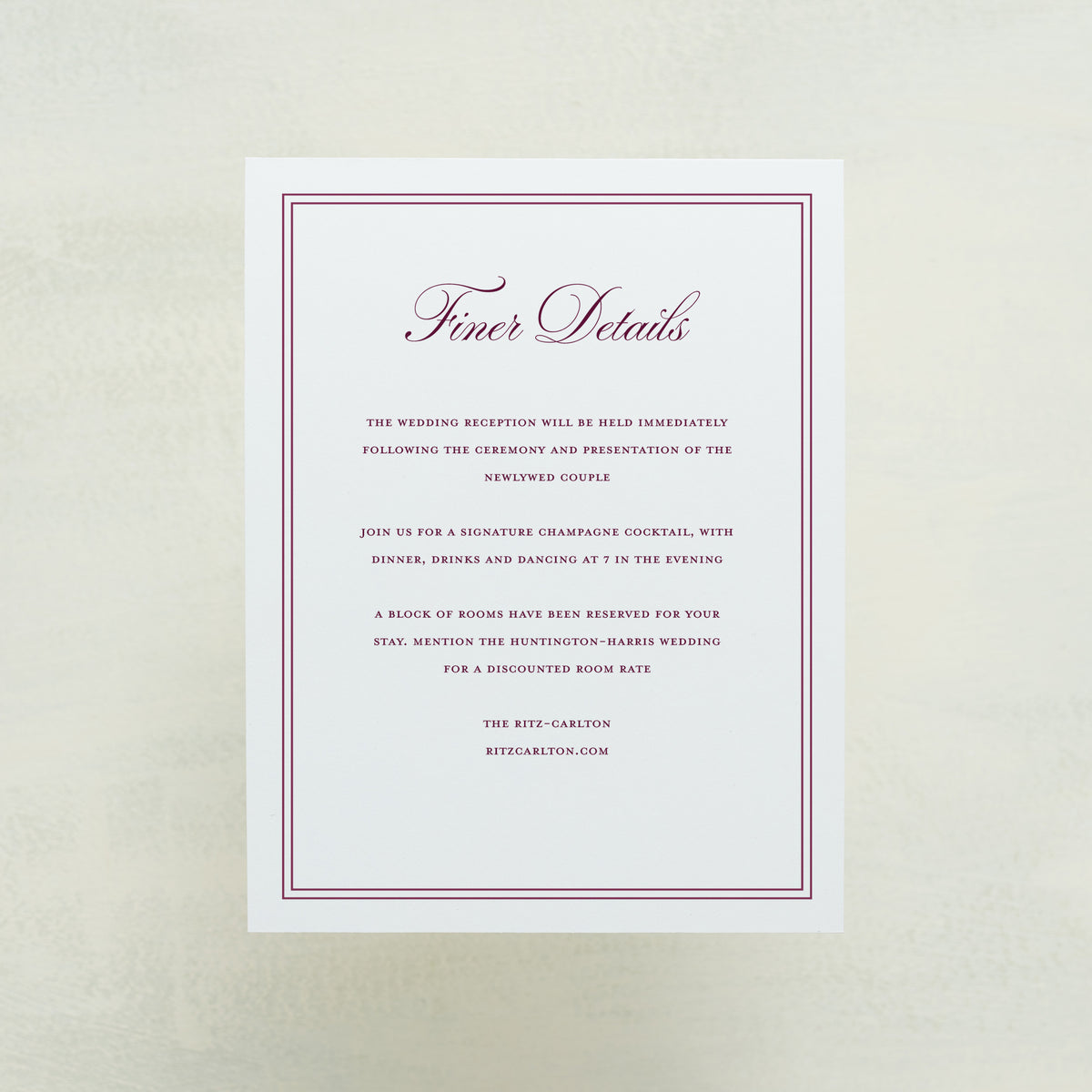 Maison Details Card