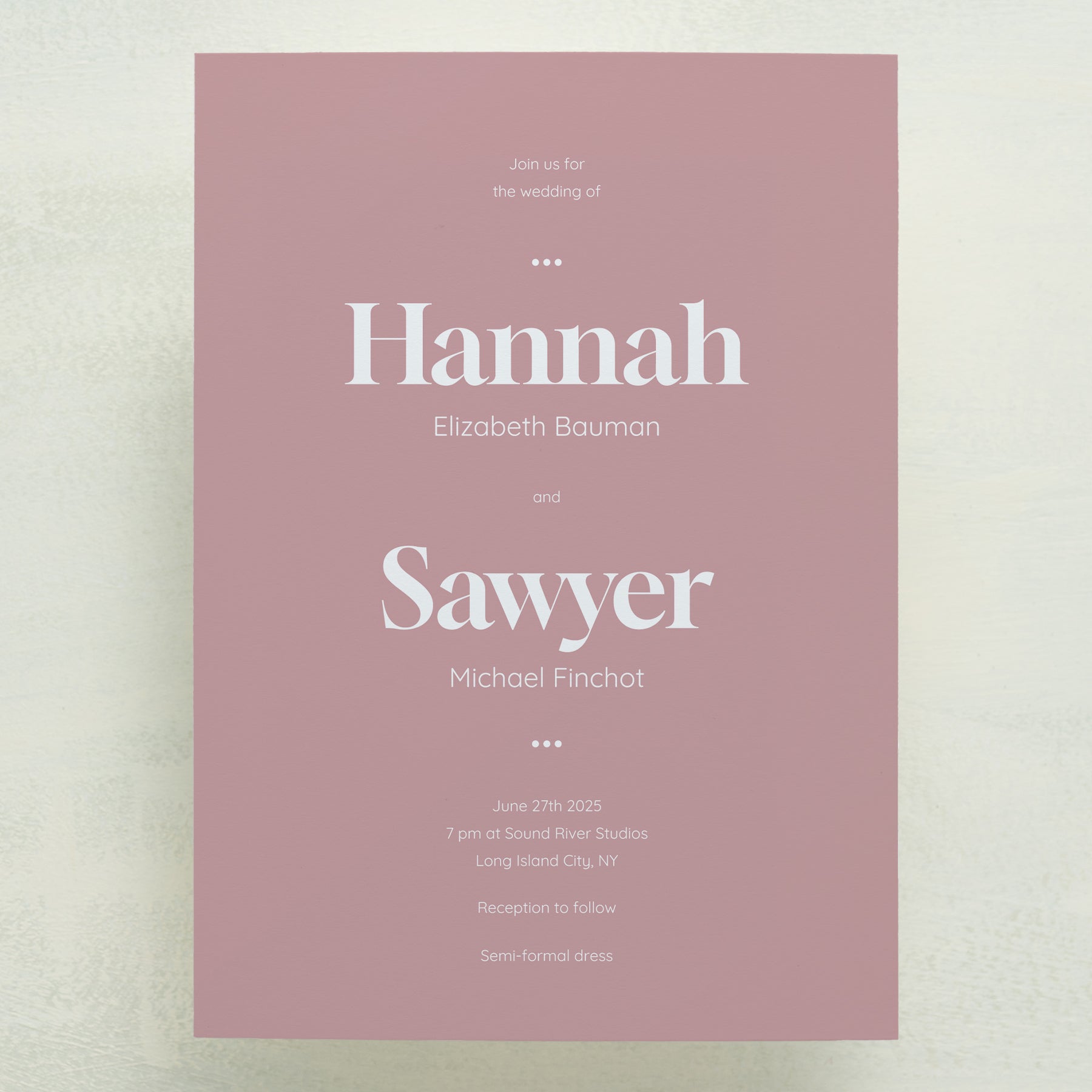 Manhattan Wedding Invitations