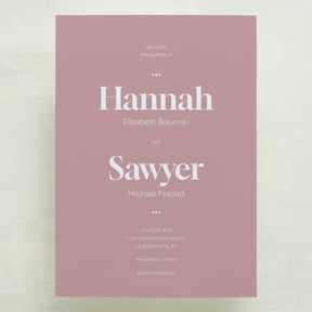 (Sample) Manhattan Wedding Invitations