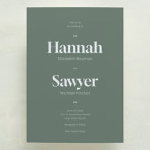 (Sample) Manhattan Wedding Invitations