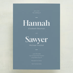 (Sample) Manhattan Wedding Invitations