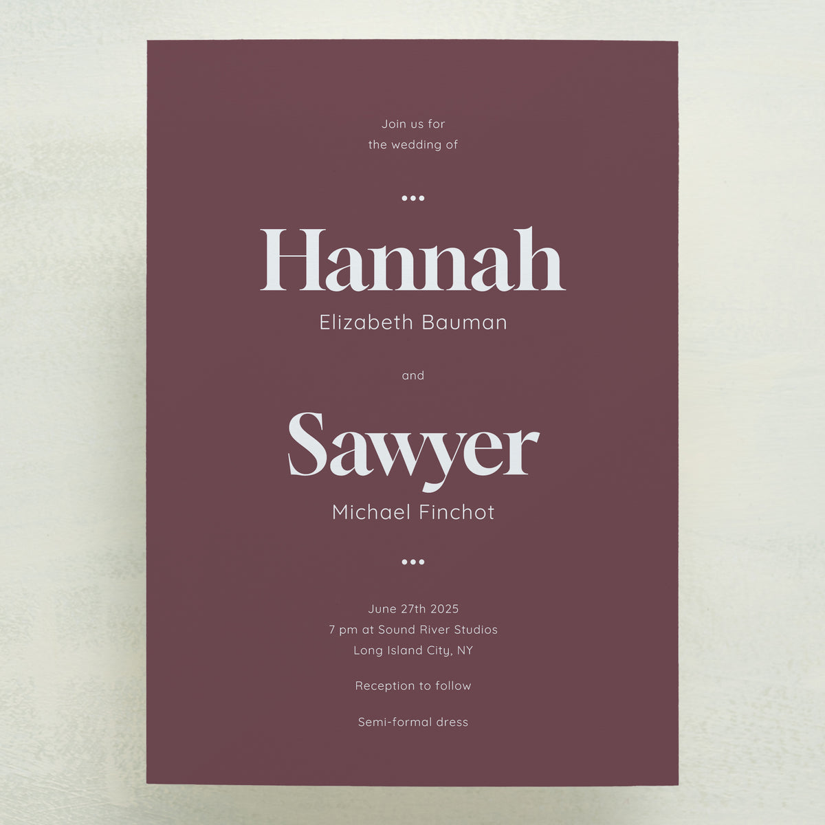 Manhattan Wedding Invitations