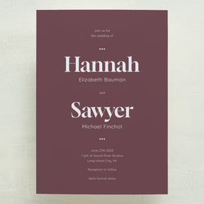 (Sample) Manhattan Wedding Invitations