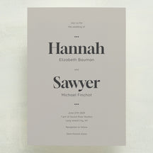 (Sample) Manhattan Wedding Invitations