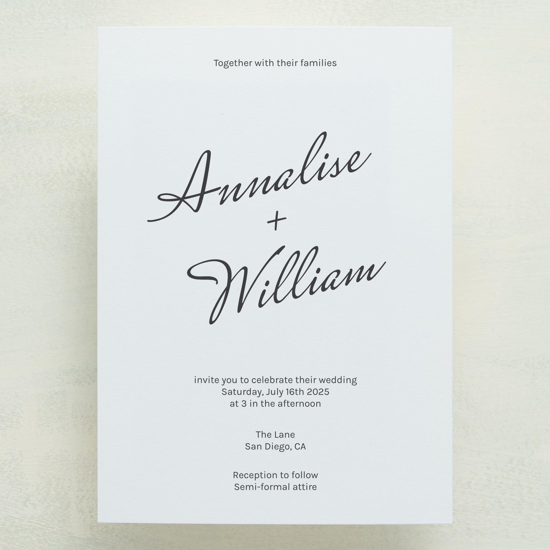 Whisked Away Wedding Invitations (Sample)