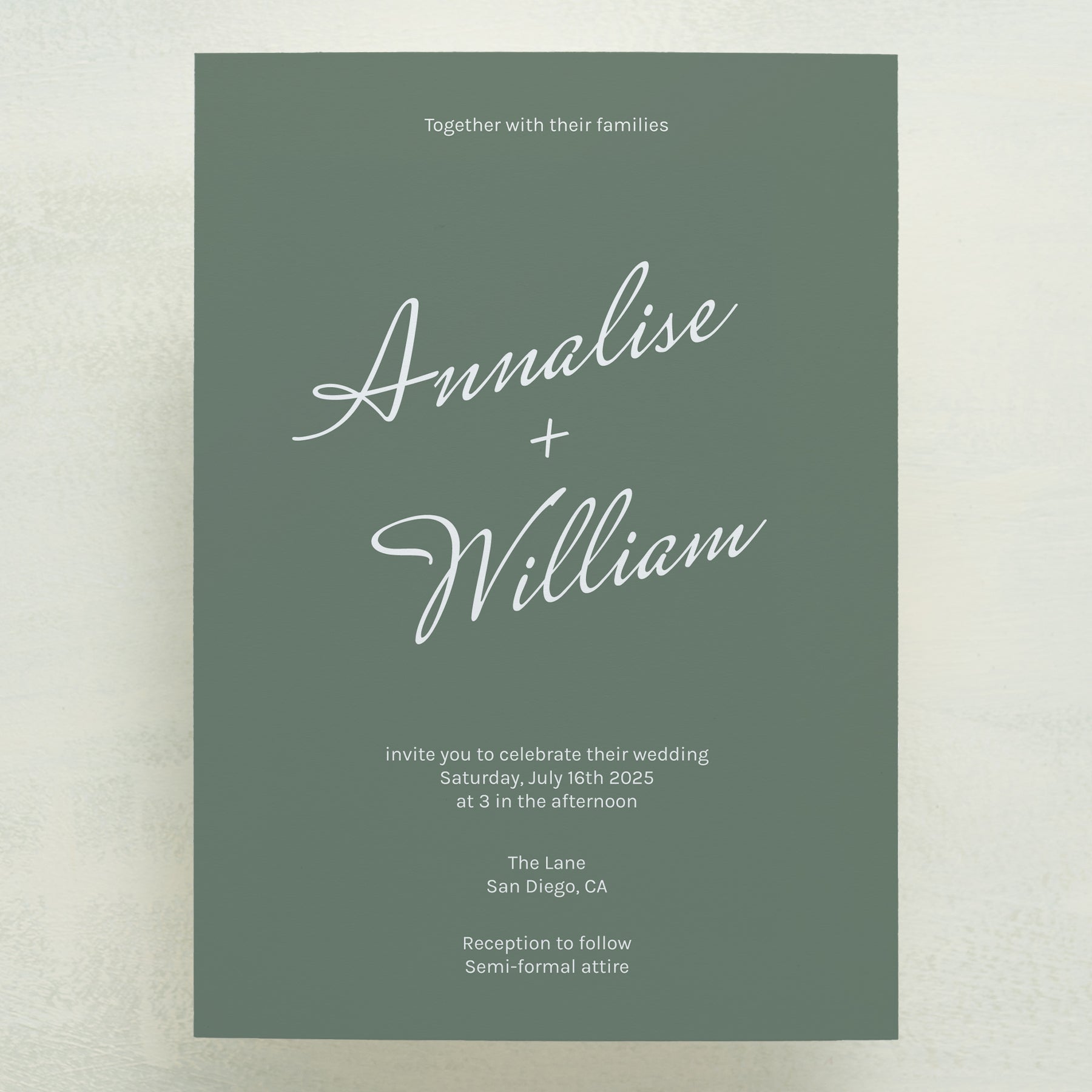 Whisked Away Wedding Invitations (Sample)