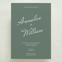 (Sample) Whisked Away Wedding Invitations