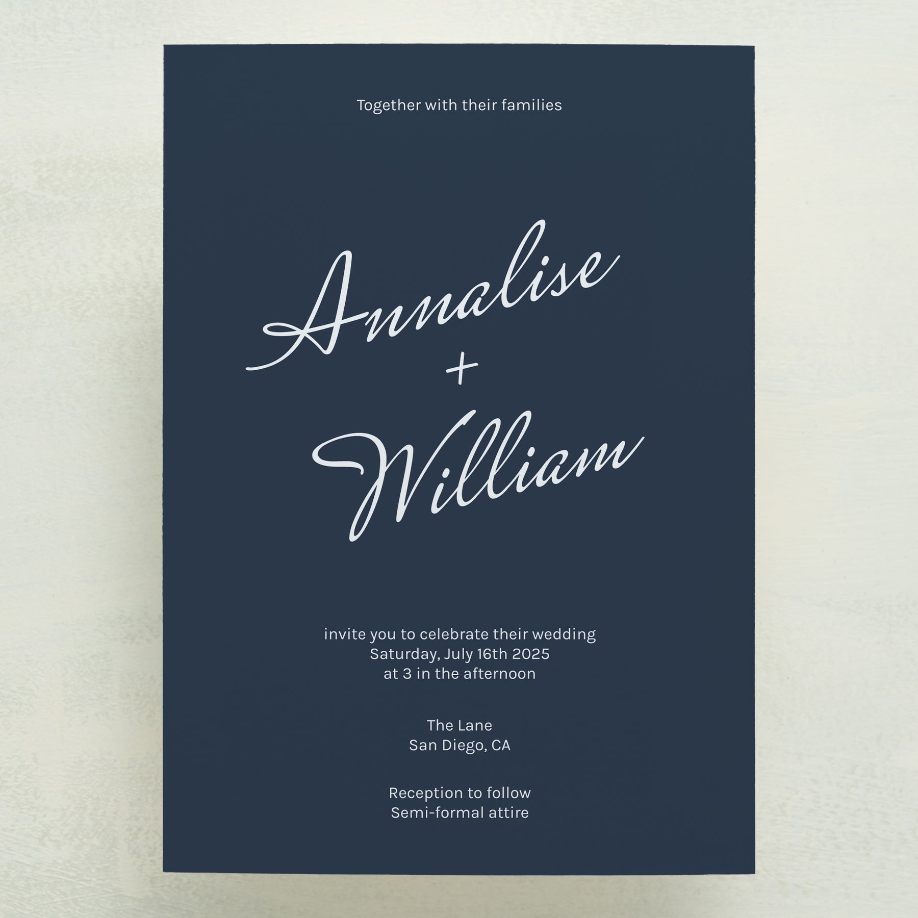 (Sample) Whisked Away Wedding Invitations