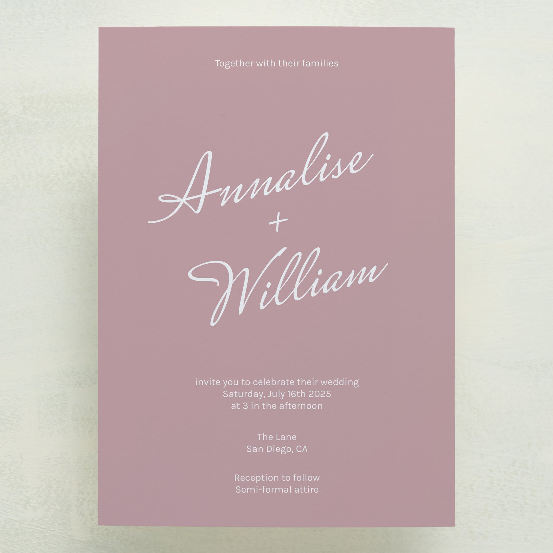 Whisked Away Wedding Invitations (Sample)