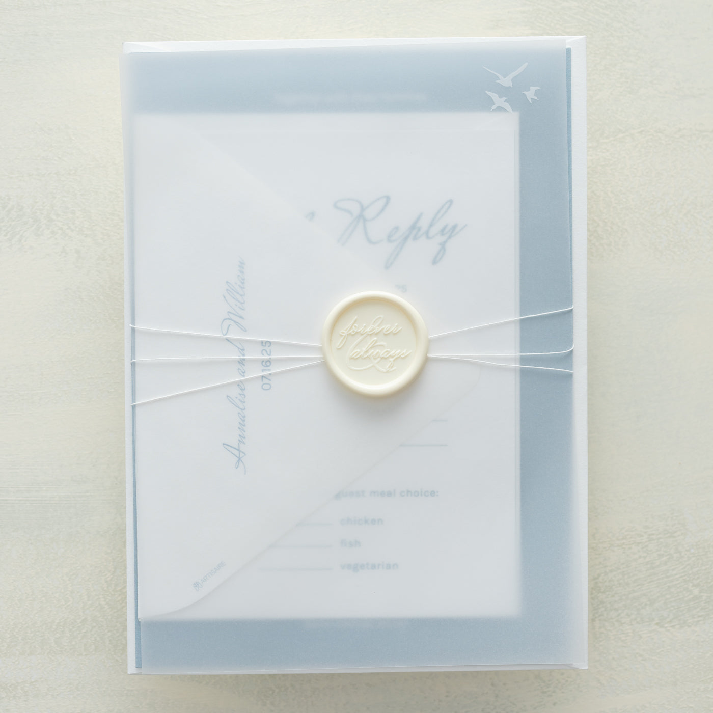 (Sample) Whisked Away Wedding Invitations