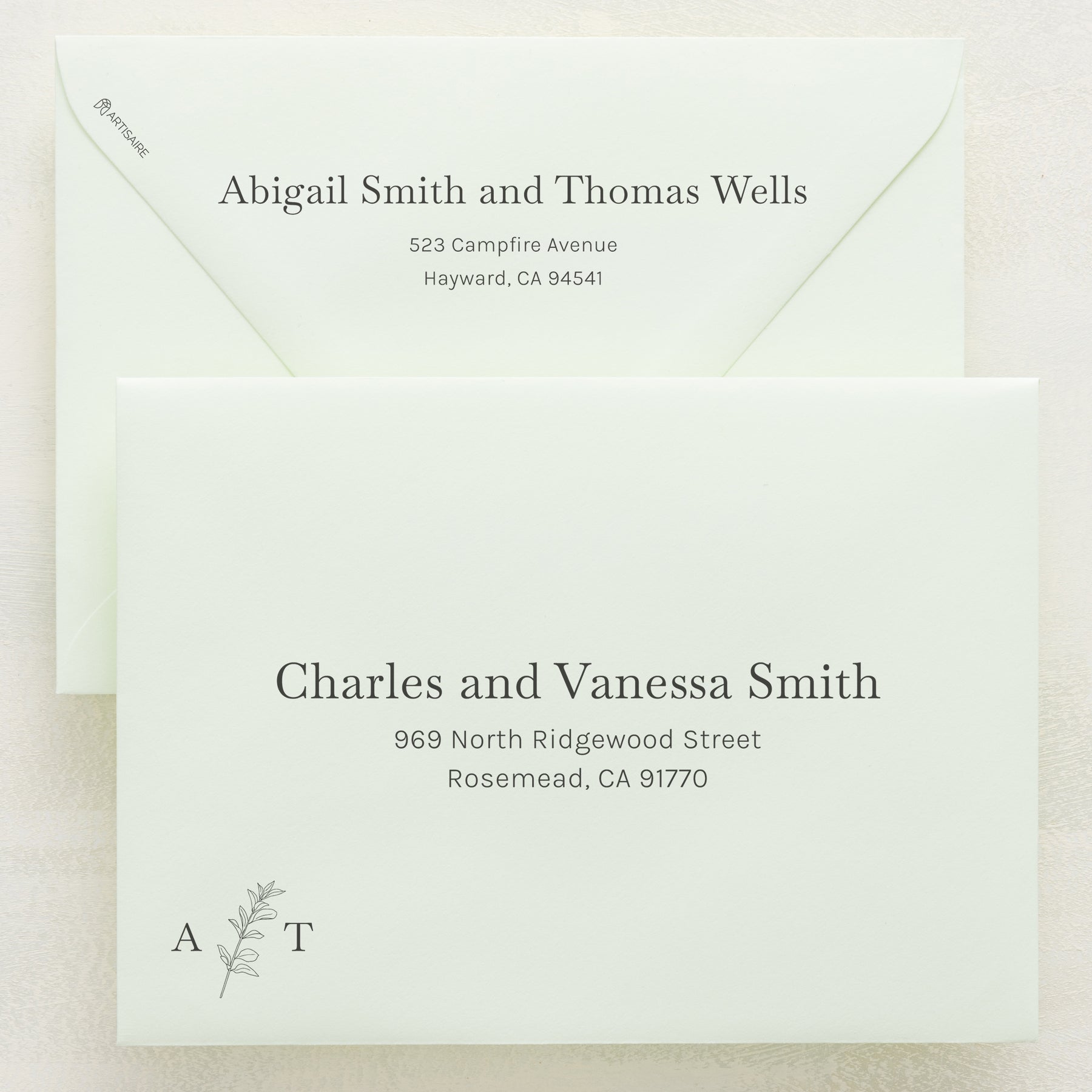 Embellished Addressed Envelopes