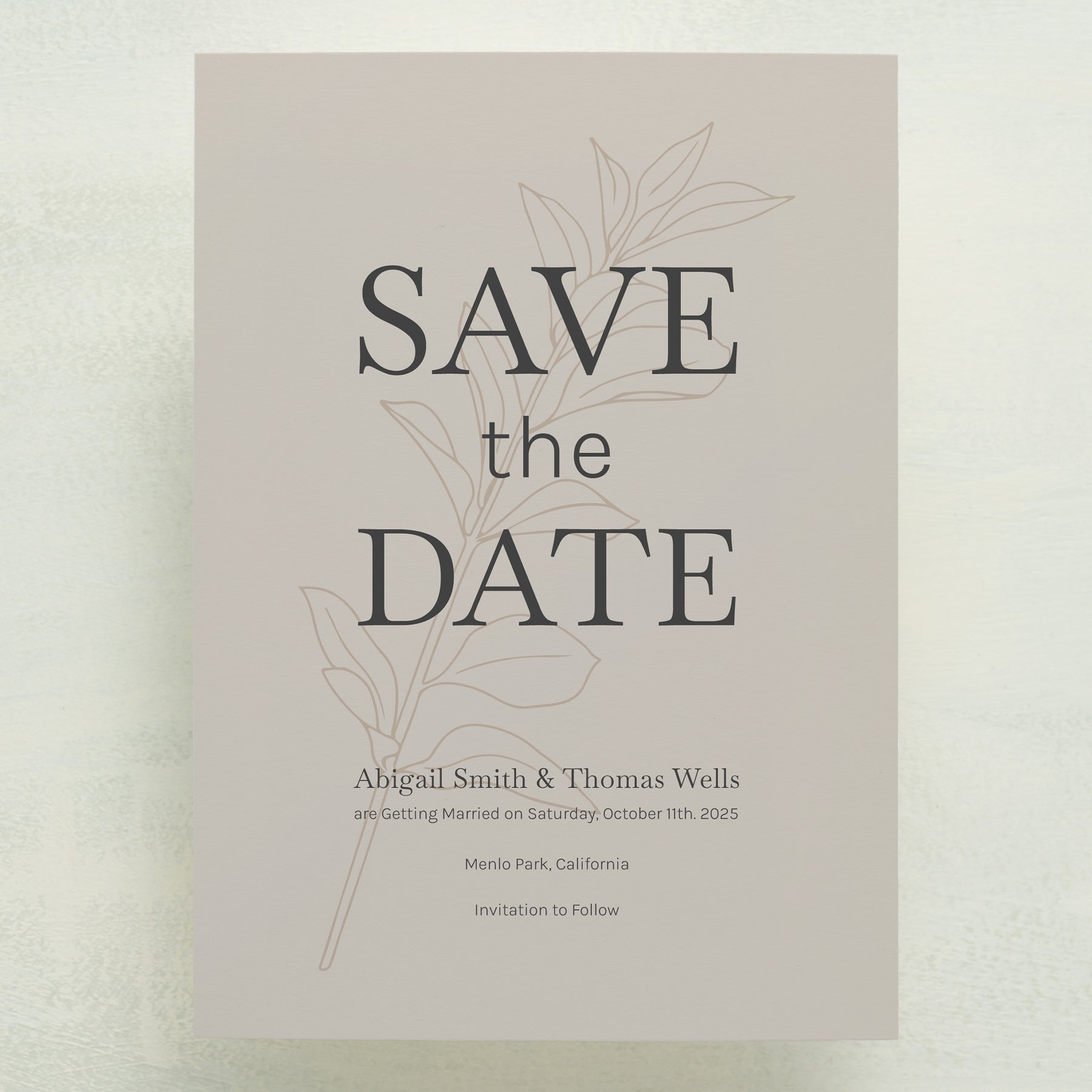 (Sample) Embellished Save The Date